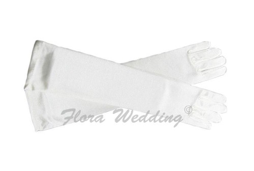 Girl satin elbow length - satin,